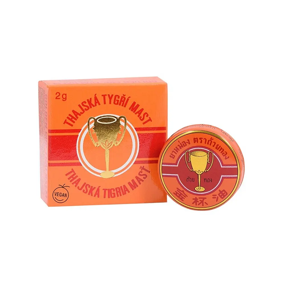 Thajská tygří mast Golden Cup balm 2 g