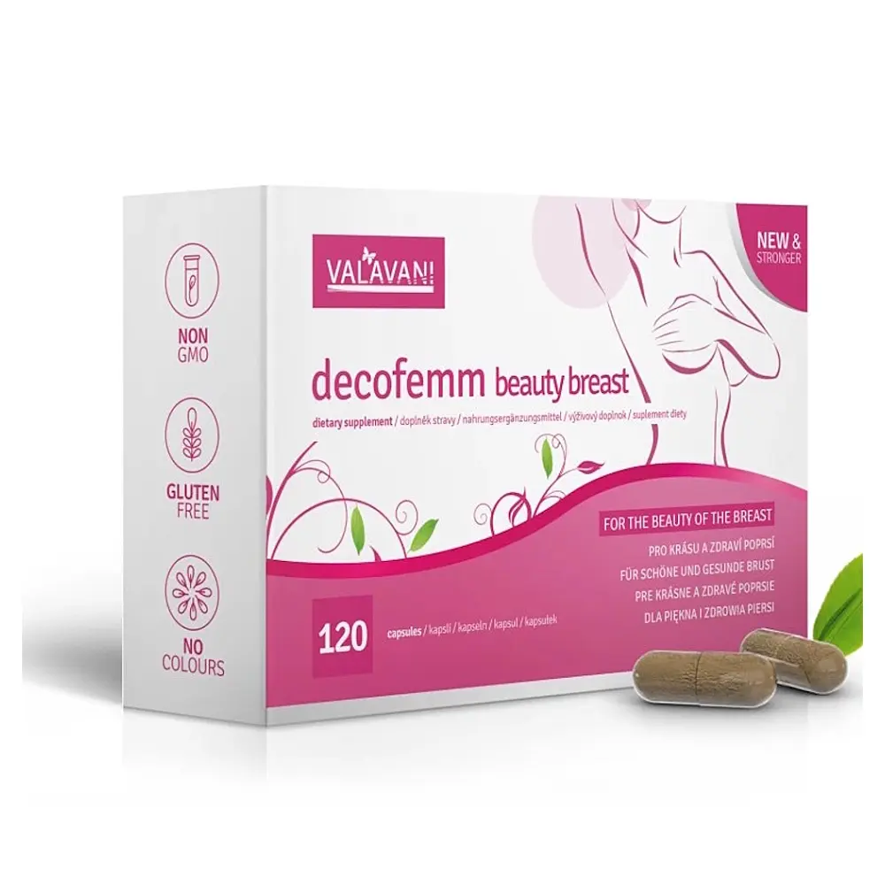 Kapsle pro ženy DecoFemm Beauty Breast 120 kapslí - Valavani