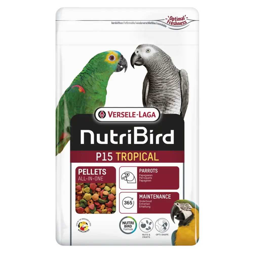 Krmivo Versele-Laga NutriBird P15 Tropical velký papoušek 1kg