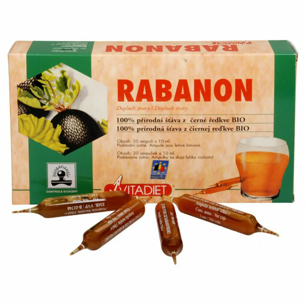 Rabanon Vitadiet 20x10ml extrakt z černé ředkve