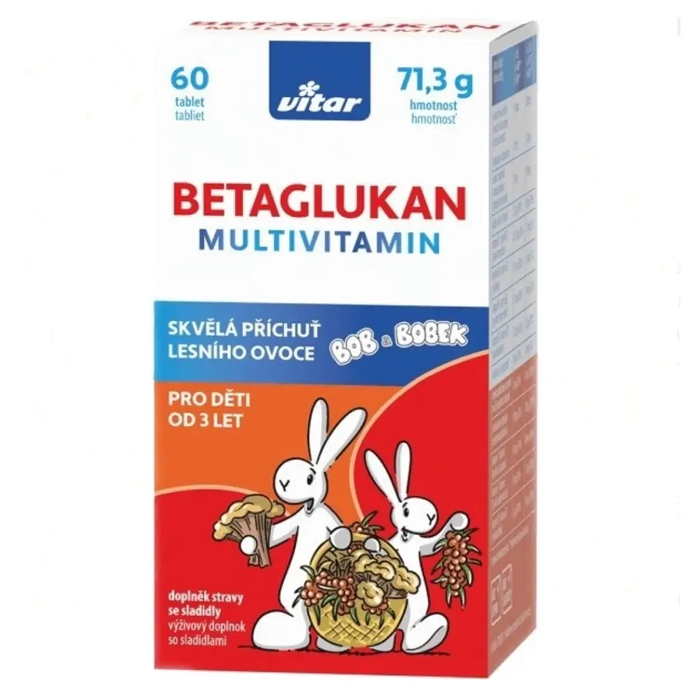 Vitar Kids Betaglukan Multivitamin 60 tablet