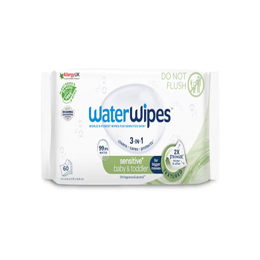 WATERWIPES Ubrousky vlhčené Baby&Toddler 3in1 60 ks