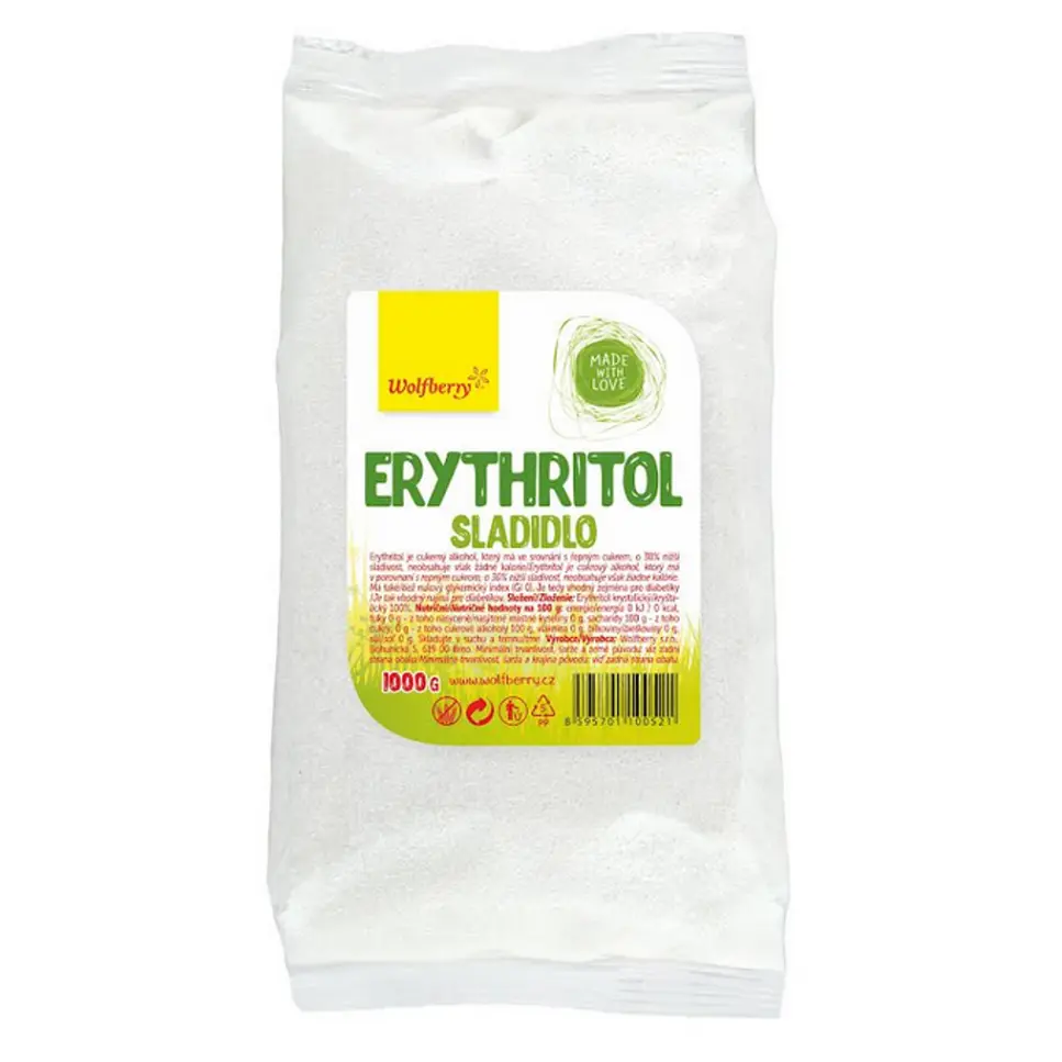 WOLFBERRY Erythritol v sáčku 1000 g
