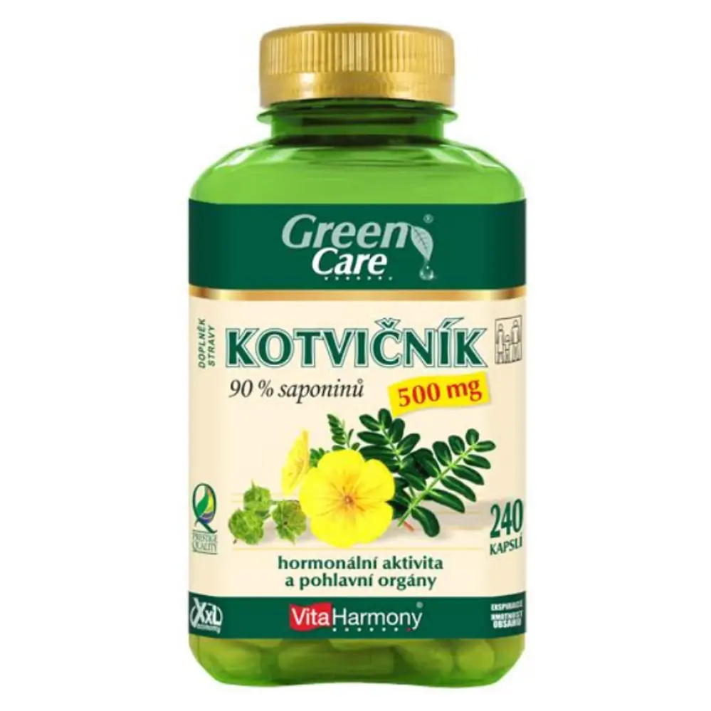 VitaHarmony XXL Kotvičník 500mg 90% saponinů 240 kapslí