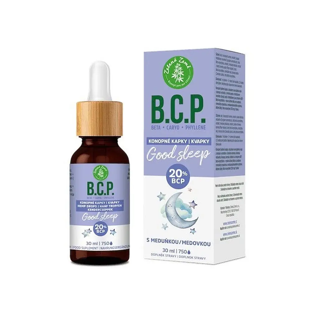 ZELENÁ ZEMĚ B.C.P. Konopné kapky s BCP Good sleep 30 ml