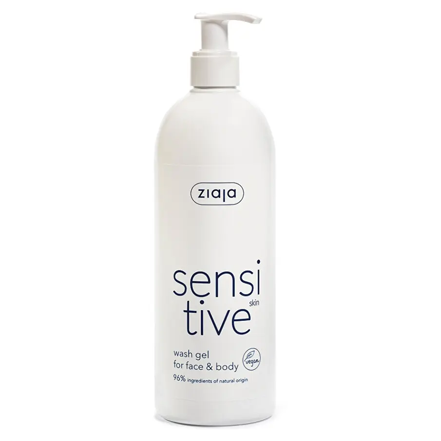 Ziaja Sensitive krémový mycí gel na obličej a tělo 400 ml