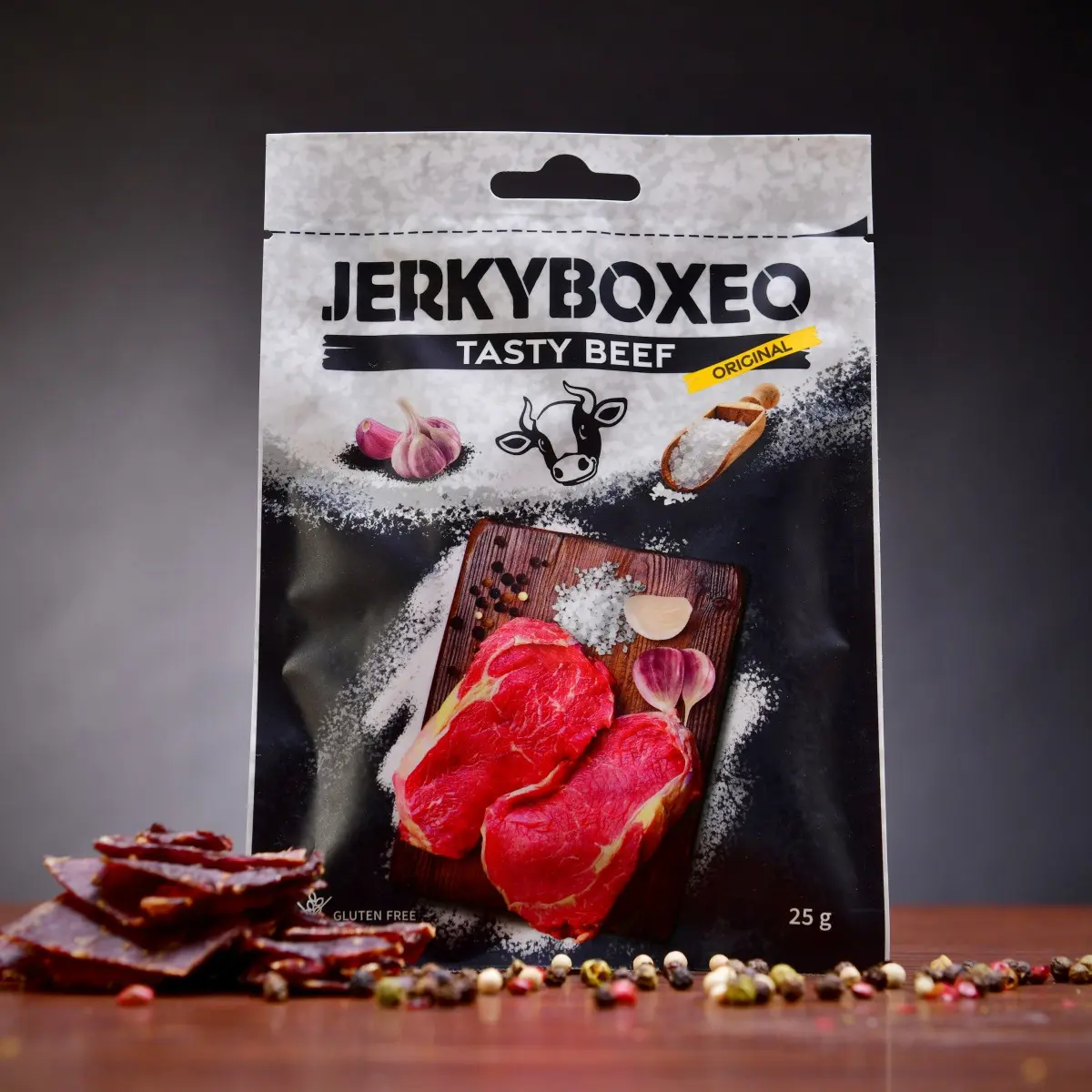 Hovězí sušené maso Jerkyboxeo - Original 25 g