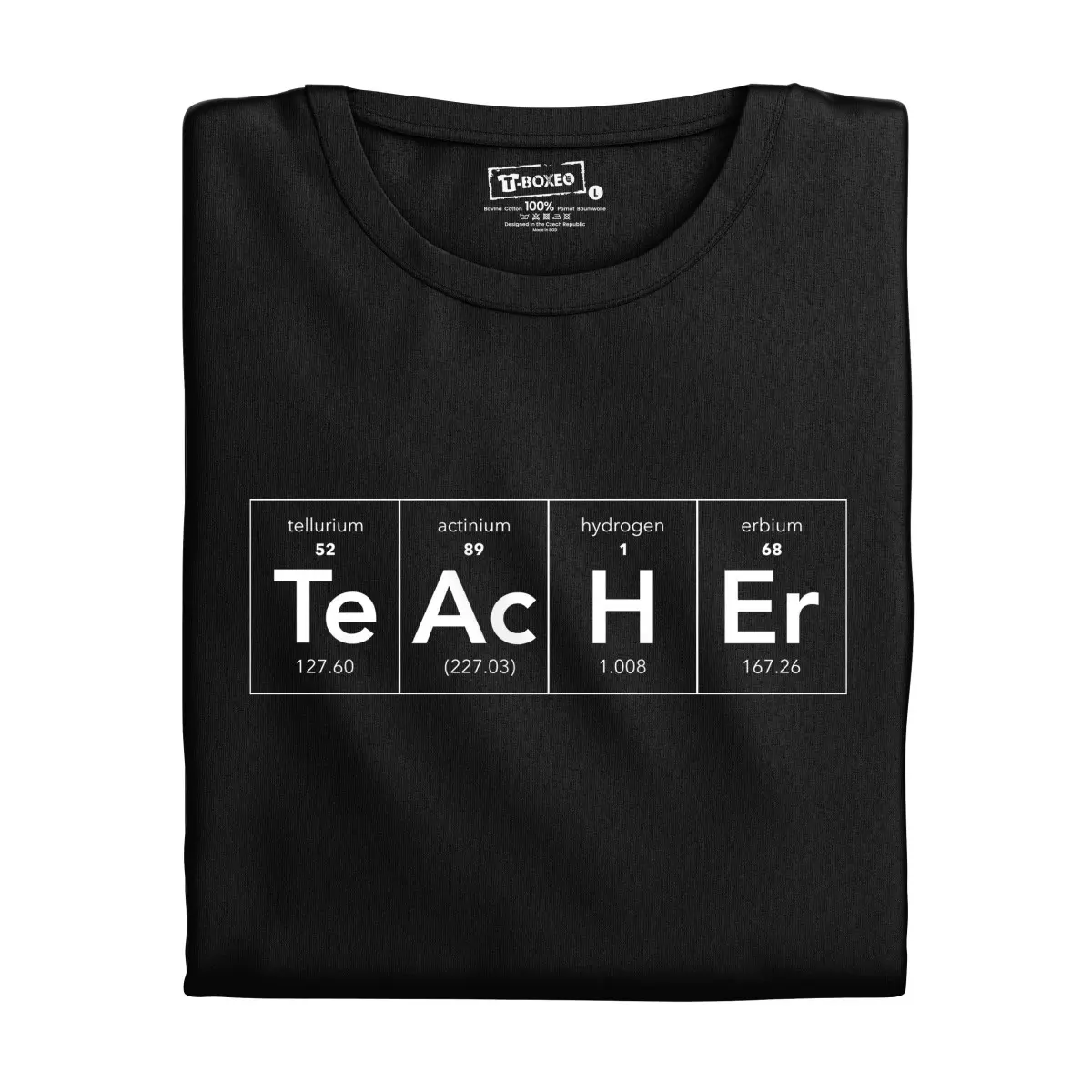 Pánské tričko s potiskem “Te Ac H Er” | Dárek k narozeninám, svátku, výročí, vánocům | Dárek pro muže, ženu | Vtipné tričko | 100% bavlna | dárek k vá