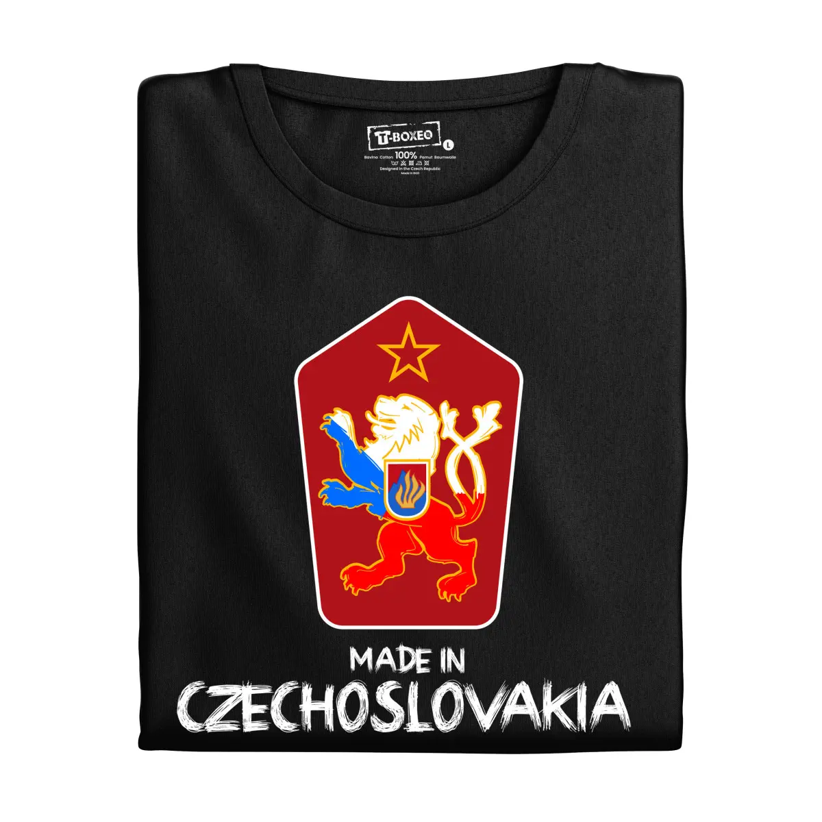 Pánské tričko s potiskem “Made in Czechoslovakia” | Dárek k narozeninám, svátku, výročí, vánocům | Dárek pro muže, ženu | Vtipné tričko | 100% bavlna