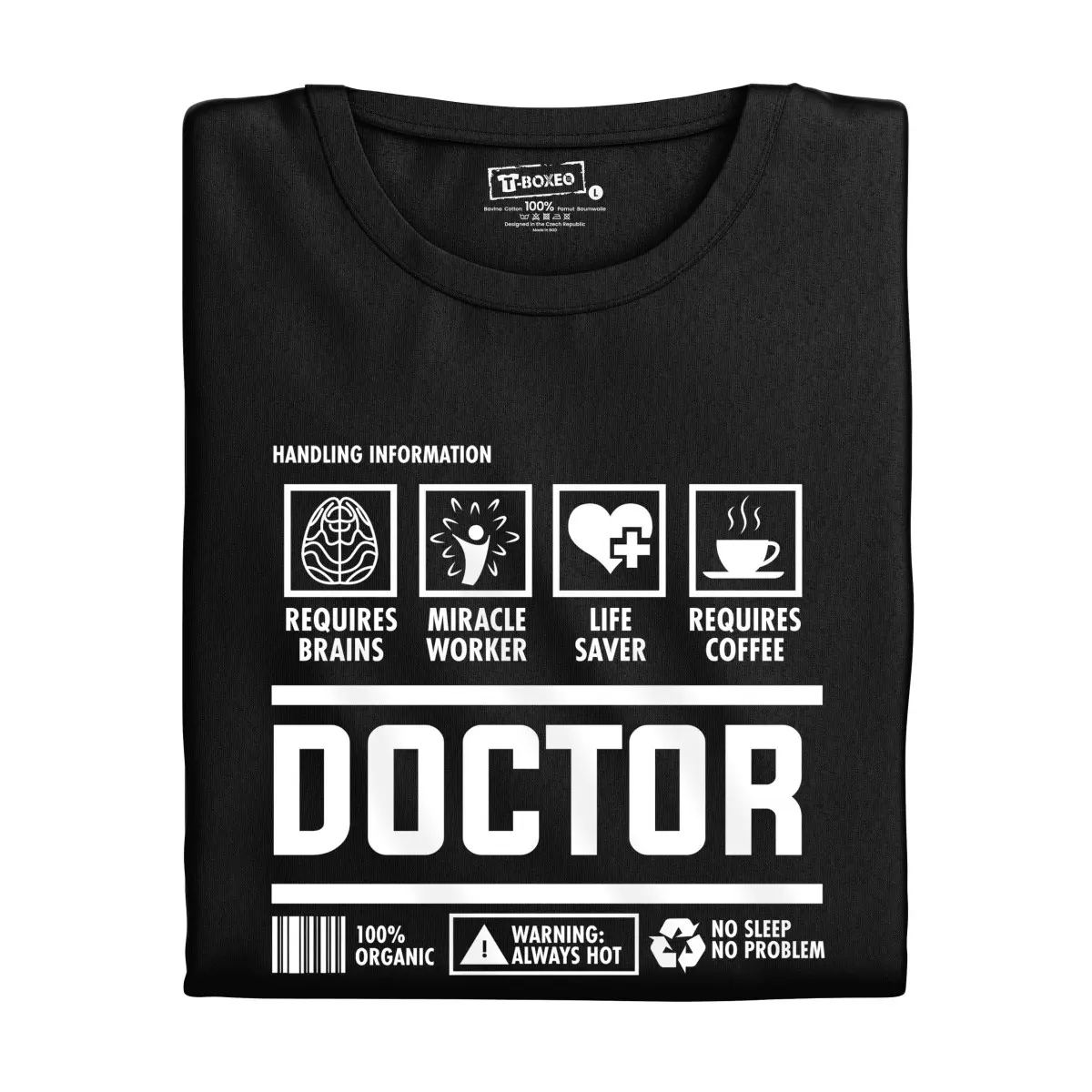 Pánské tričko s potiskem "Doctor" | Dárek k narozeninám, svátku, výročí, vánocům | Dárek pro muže, ženu | Vtipné tričko | 100% bavlna | dárek k vánoců