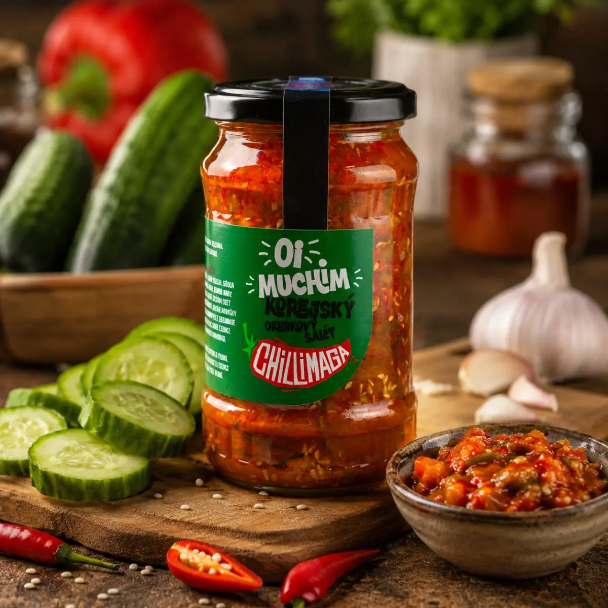 Chilli Maga Oi Muchim (Korejský okurkový salát) 350 g