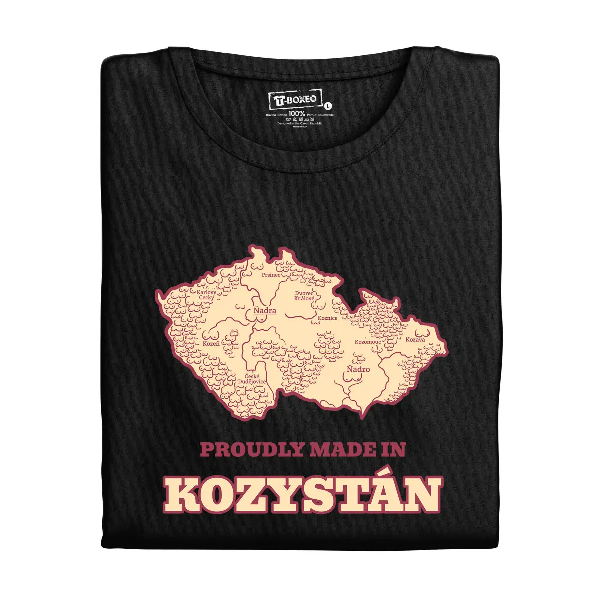 Dámské tričko s potiskem "Kozystán" | Dárek k narozeninám, svátku, výročí, vánocům | Dárek pro muže, ženu | Vtipné tričko | 100% bavlna | dárek k váno