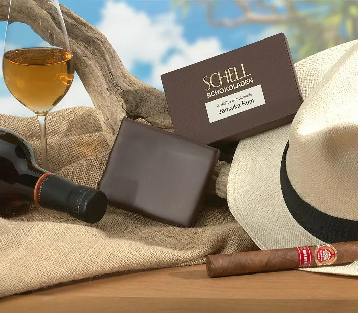 Mléčná čokoláda s jamajským rumem 100 g