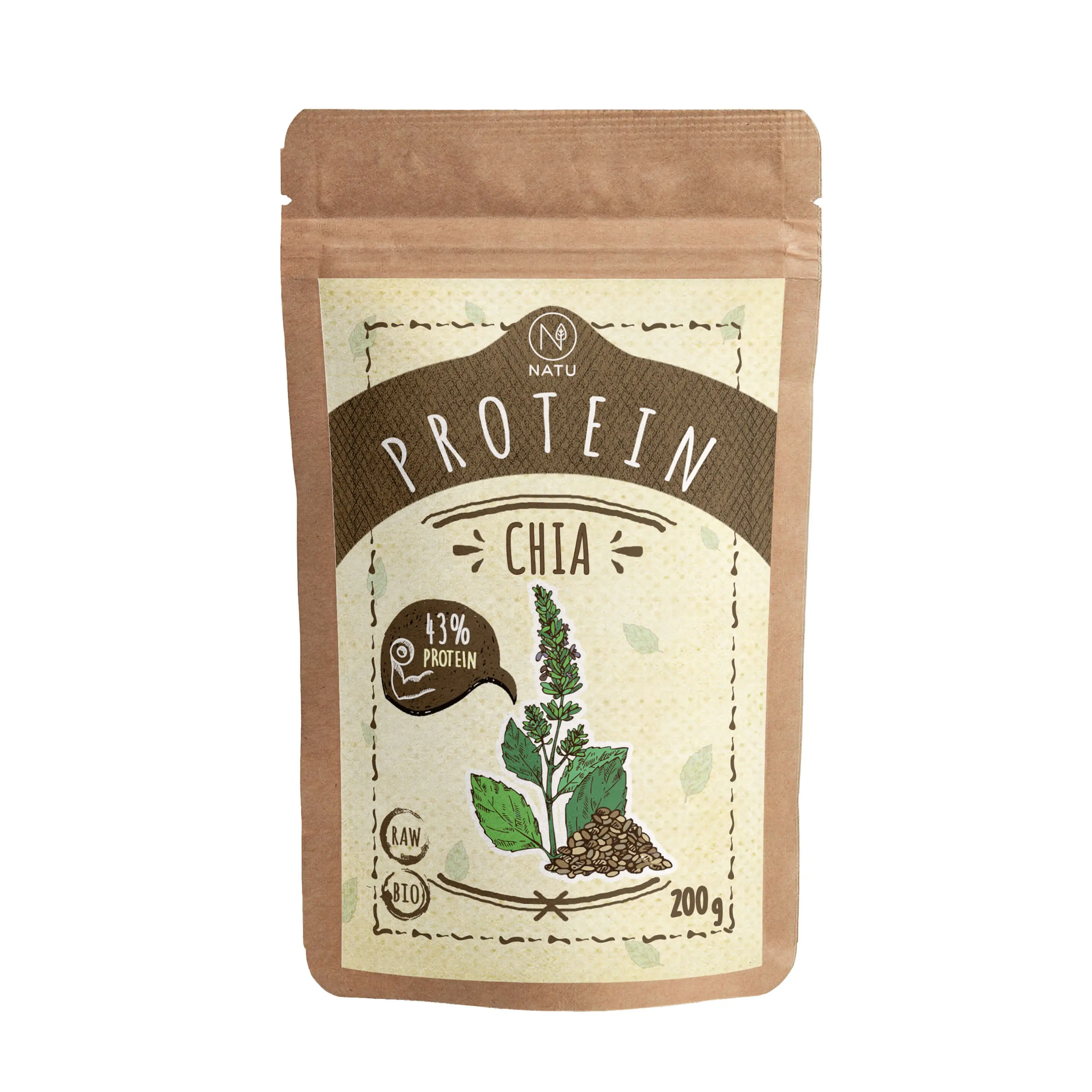 NATU Chia protein BIO 200 g