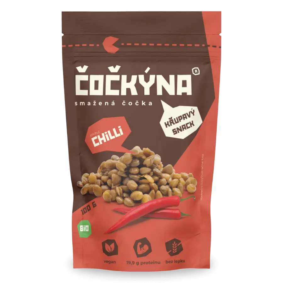 Čočkýna příchuť chilli BIO 100g