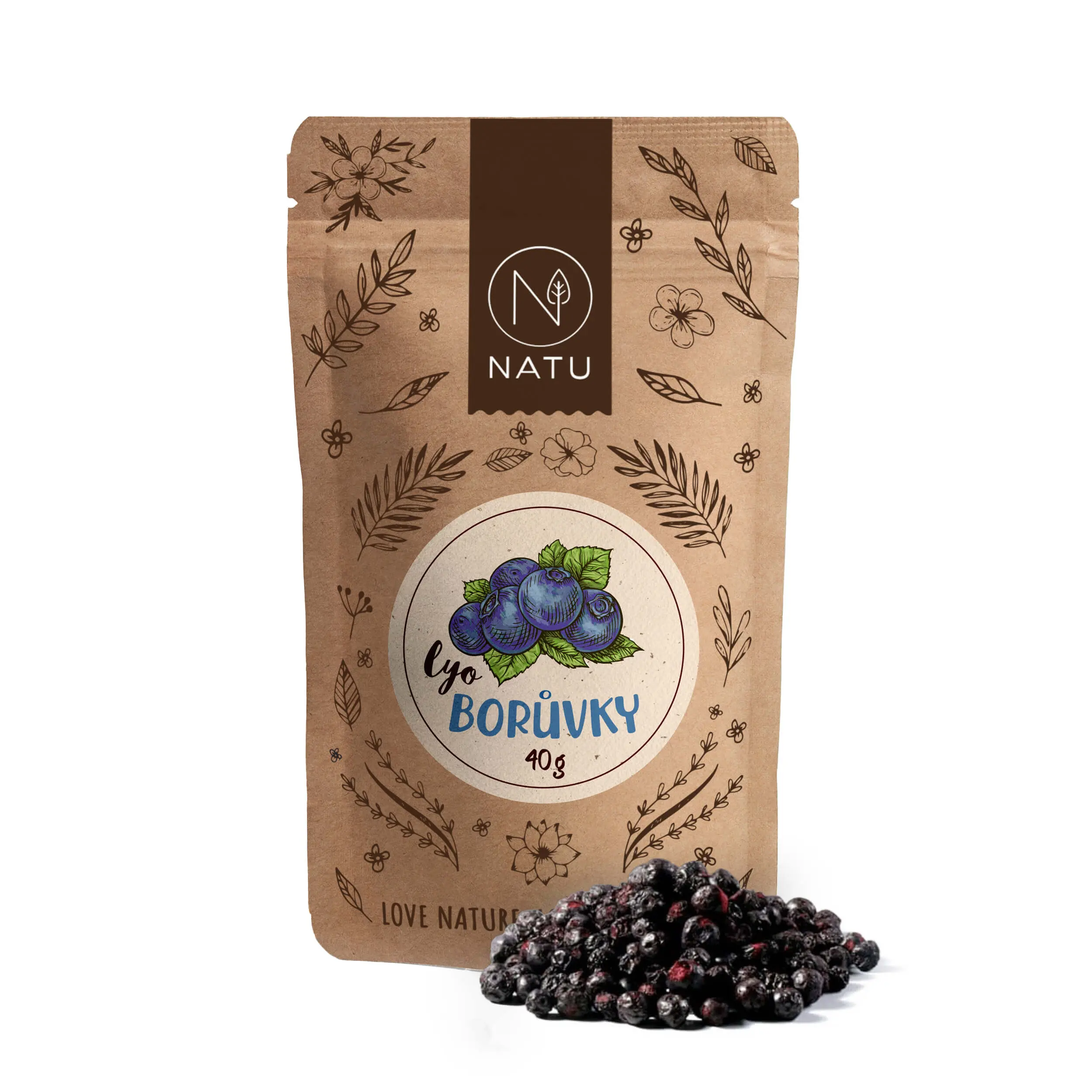 NATU Lyofilizované borůvky 40g
