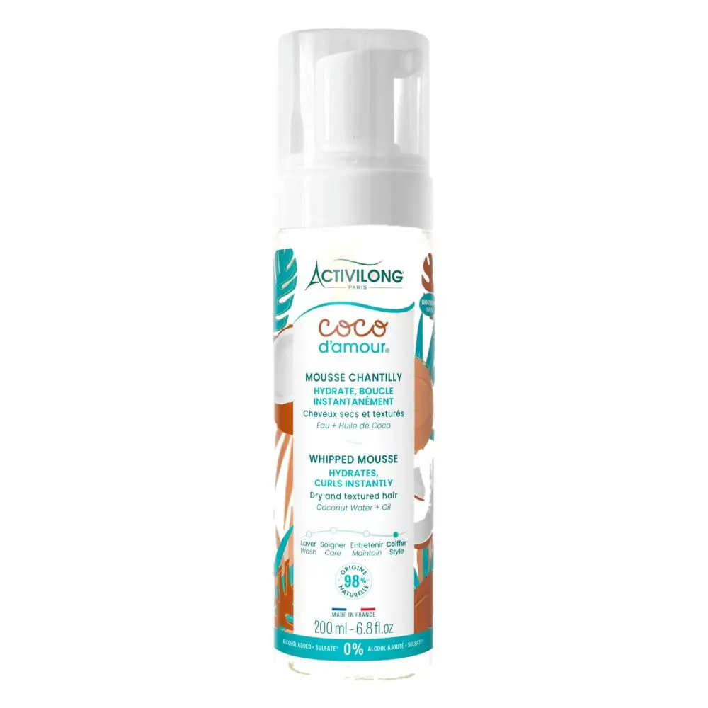 Activilong Coco D´Amour Whipped Mousse 200ml - Kokosová pěna pro definici kudrlin