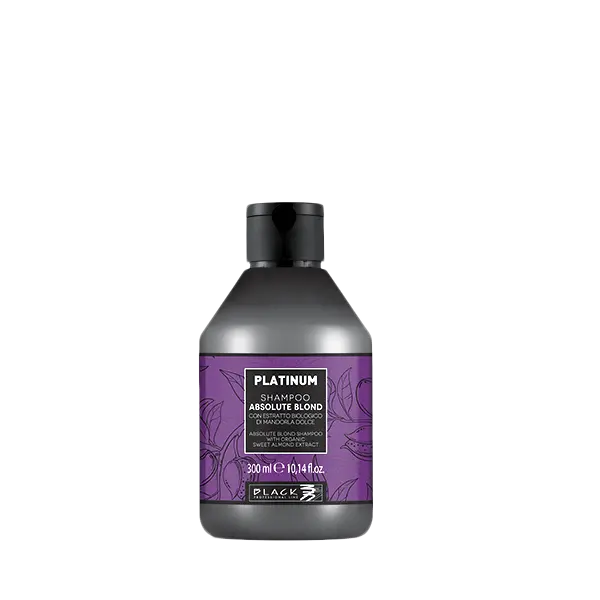 Black Platinum Absolute Blond Shampoo 300ml - Šampon s extraktem s organických mandlí