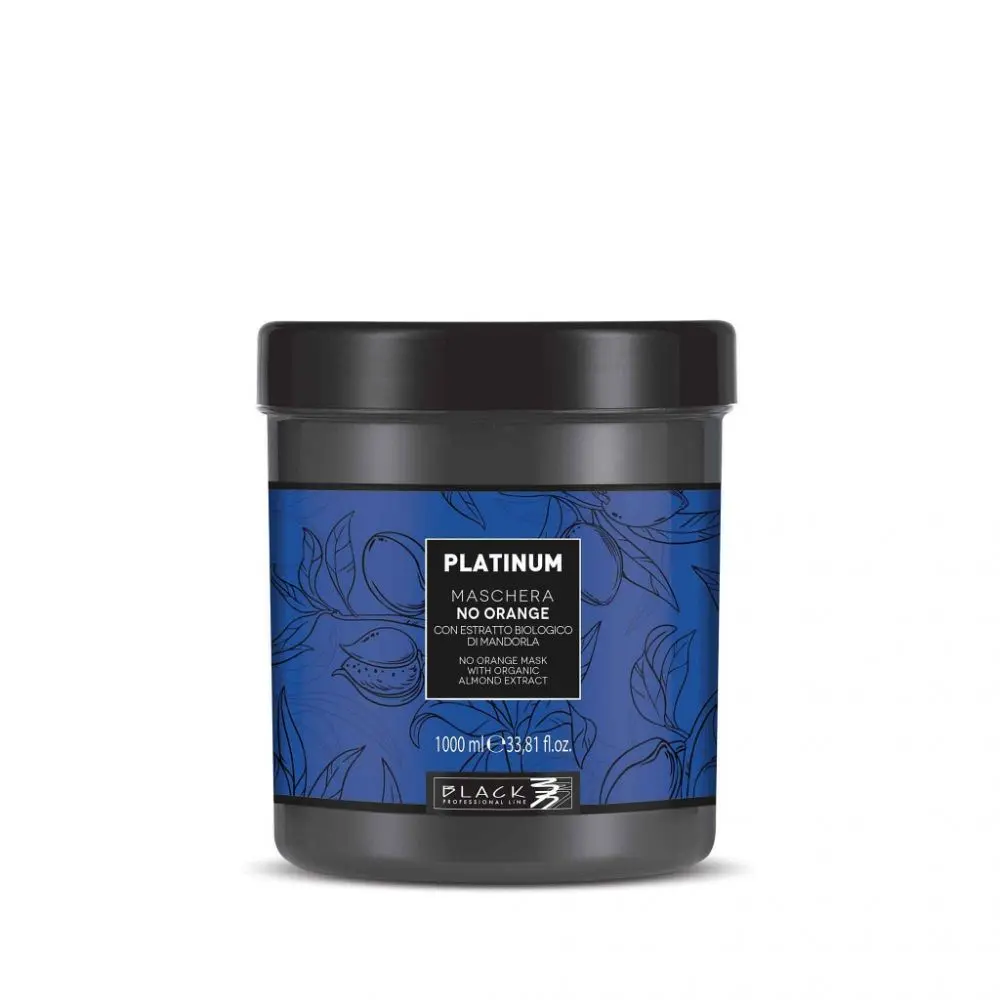 Neutralizační maska pro tmavé vlasy Black Platinum No Orange - 1000 ml (102022) + dárek zdarma