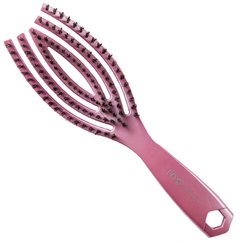 Fox Flex Brush Nylon&Boar Rose Violet - Kartáč s nylonovými a kančími štětinami