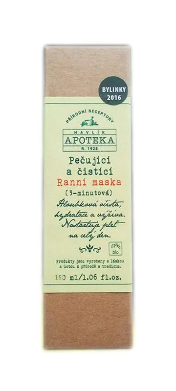 Havlíkova Apotéka - Pečující ranní maska 100ml
