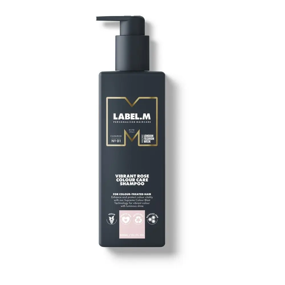 Label.M Vibrant Rose Colour Care Shampoo 1000ml - Šampon pro barvené vlasy