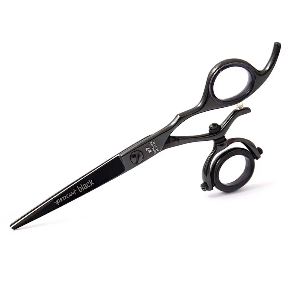 Progline Procut Black 6,5" Rotating Ring 34165.TK - Profesionální kadeřnické nůžky