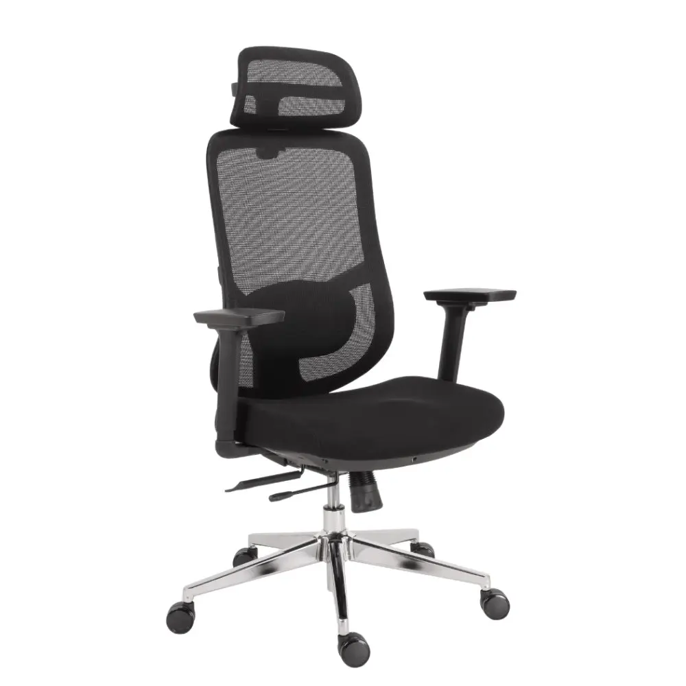 Kancelářská ergonomická židle Neoseat ALLY — síť / látka, černá, nosnost 150 kg