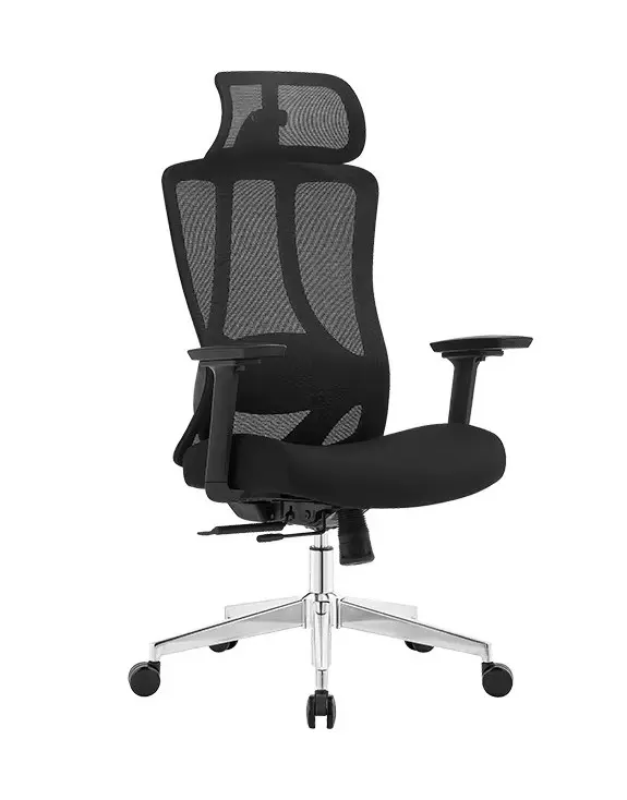 Kancelářská ergonomická židle Neoseat DIBERTI — síť / látka, černá, nosnost 150 kg
