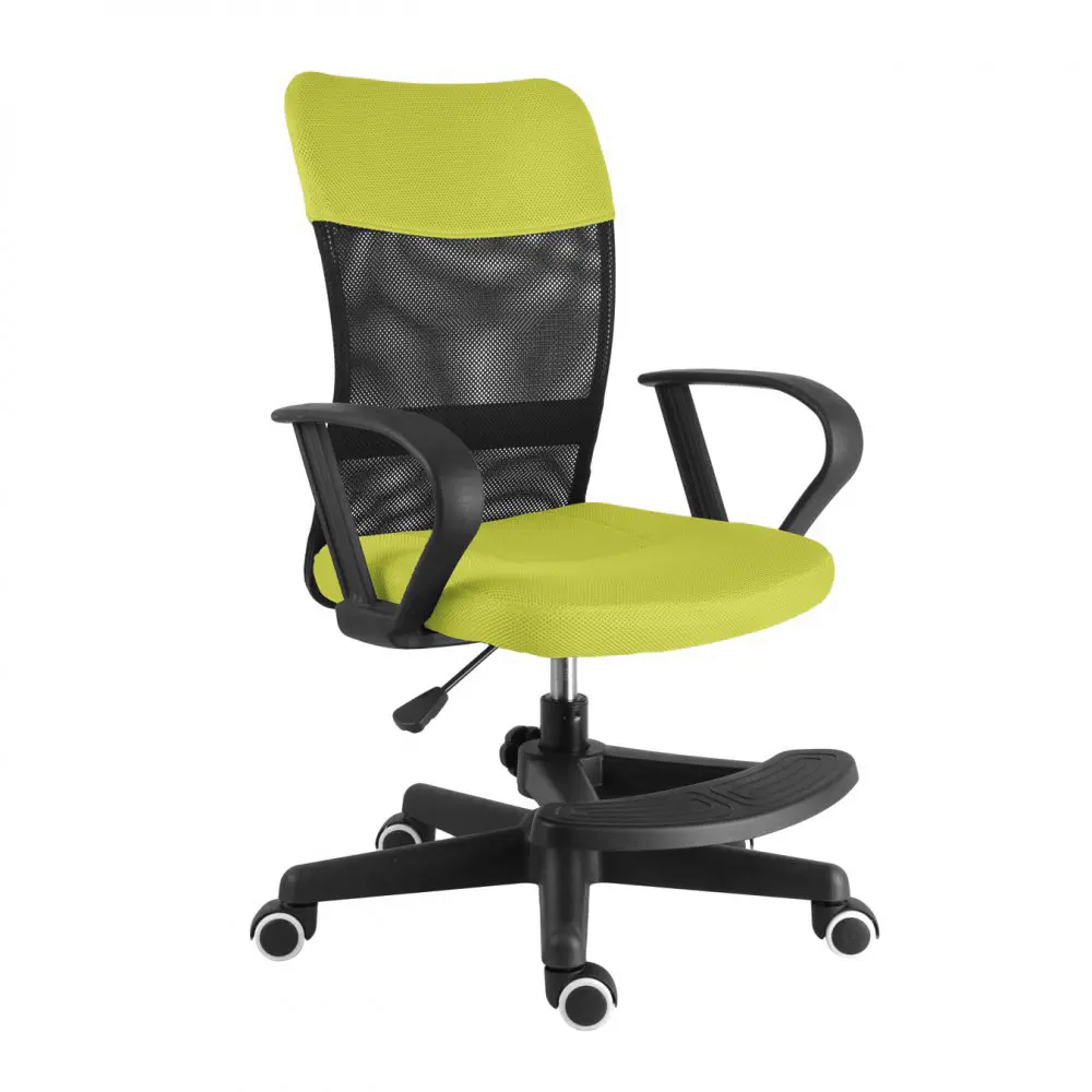 Dětská židle Neoseat MONKEY s podnoží — látka, černá / světle zelená