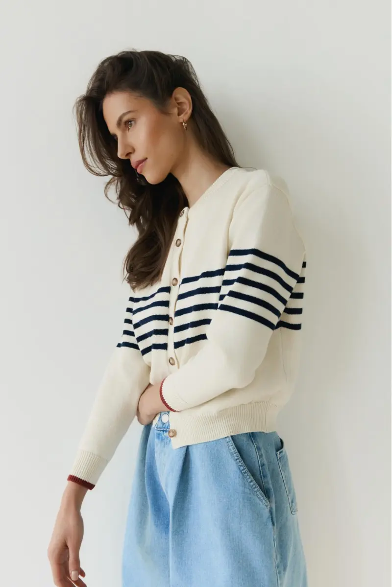 Cardigan Fiocco Latte