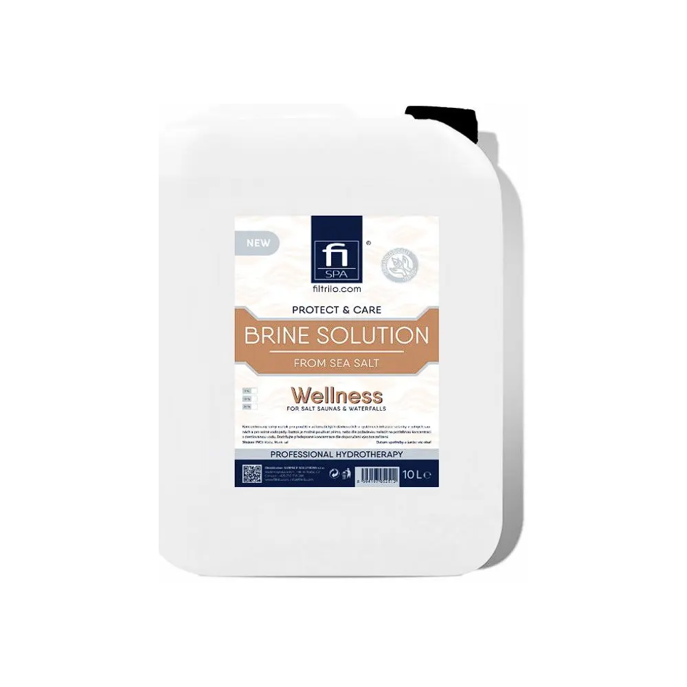 Fi SPA Brine solution solný roztok pro solné sauny a vodopády z mořské soli 10% 10L