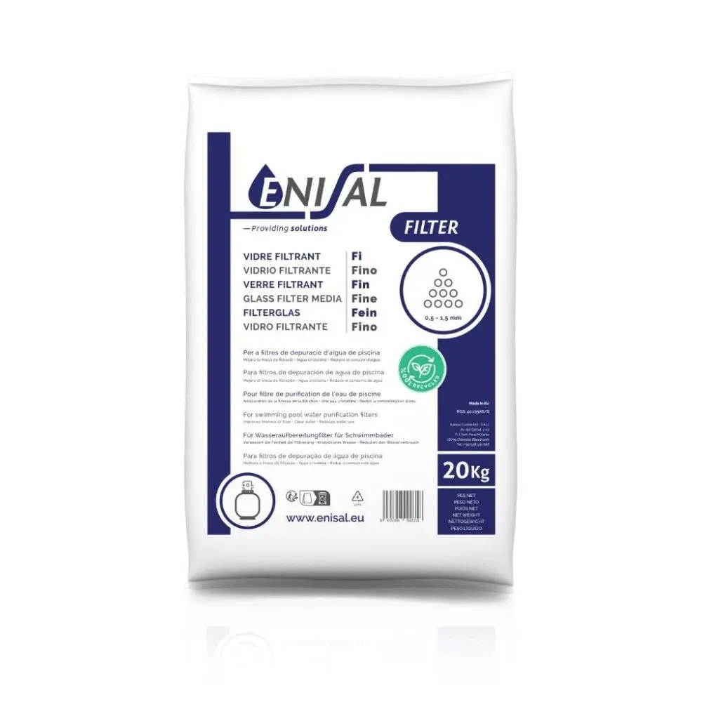 Enisal filtrační sklo frakce 0,5 - 1,5 mm 20kg
