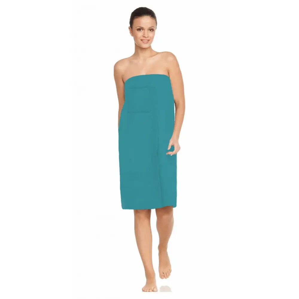 NordicSPA saunovací vaflový kilt pro ženy 80x150cm tyrkysový