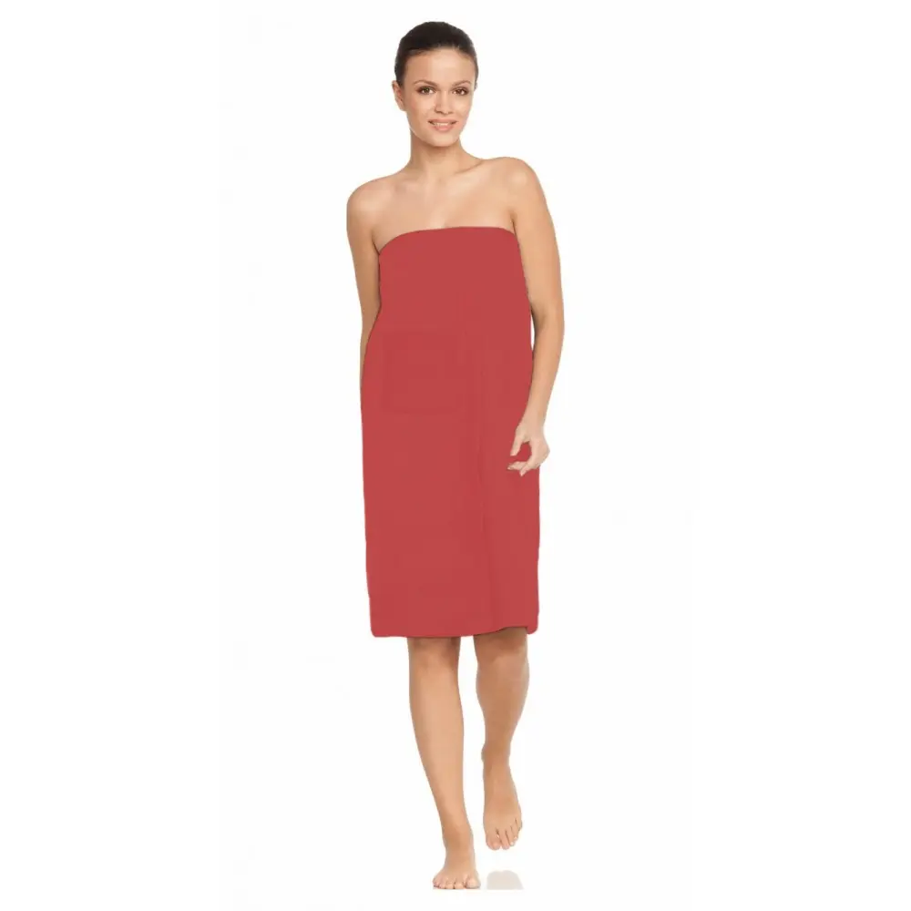 NordicSPA saunovací vaflový kilt pro ženy 80x150cm rubínový