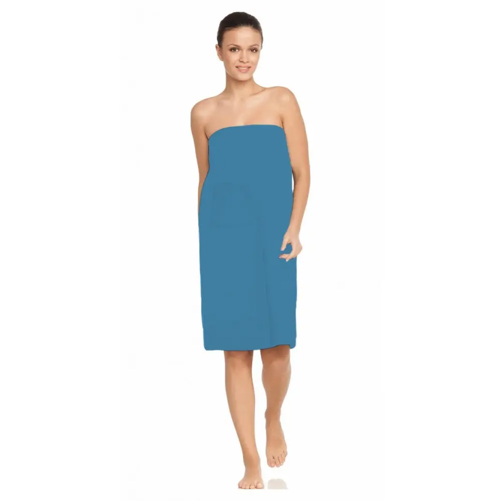 NordicSPA saunovací vaflový kilt pro ženy 80x150cm petrolejově modrá