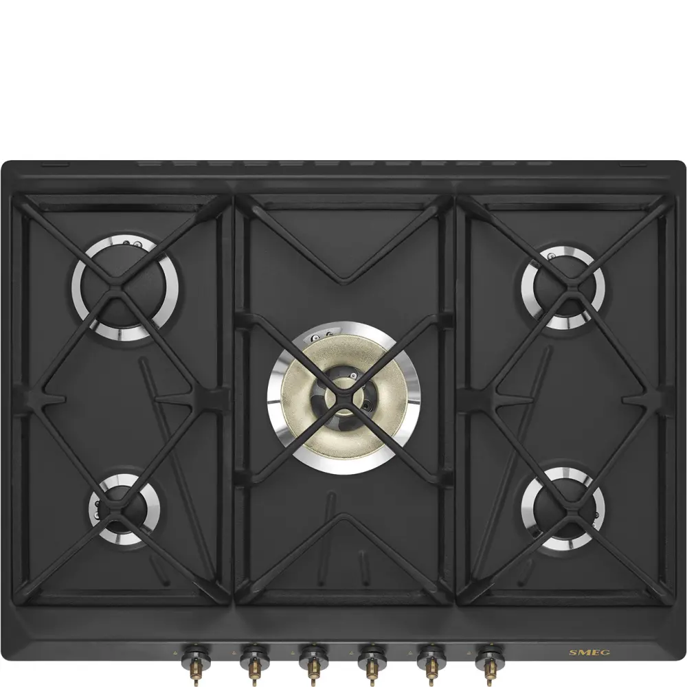 Smeg Plynová varná deska Coloniale s 5 varnými zónami, 70/75 cm, SRV876,