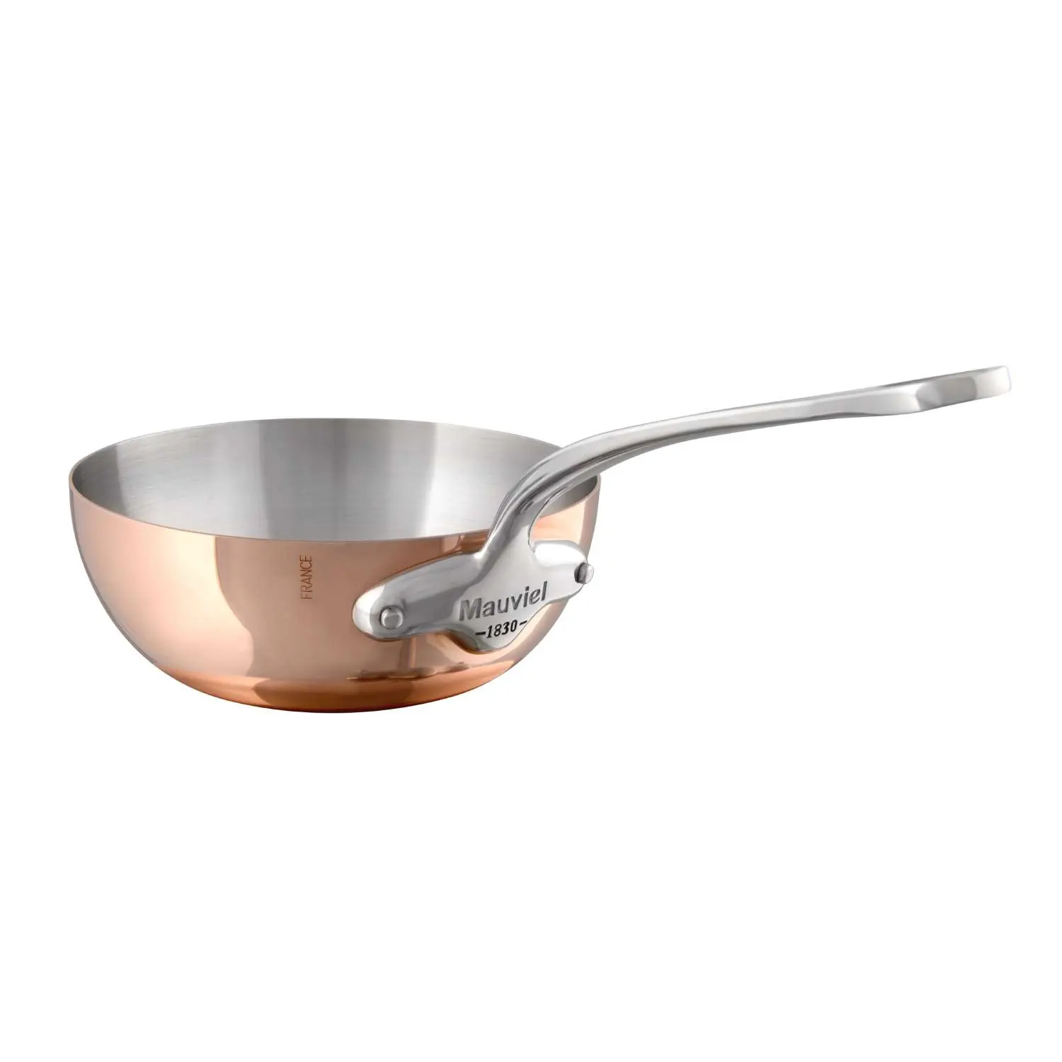Mauviel Kónický měděný rendlík s nerezovou rukojetí, M’héritage 150 S, Ø 20 cm / 1,9 l 611220