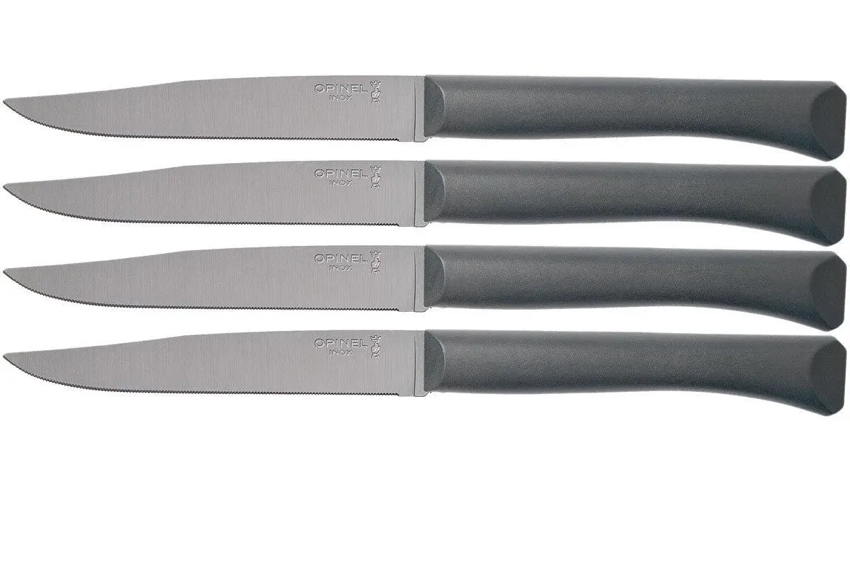Opinel Sada steakových nožů Bon Appétit +, 4 ks, antracit 001907