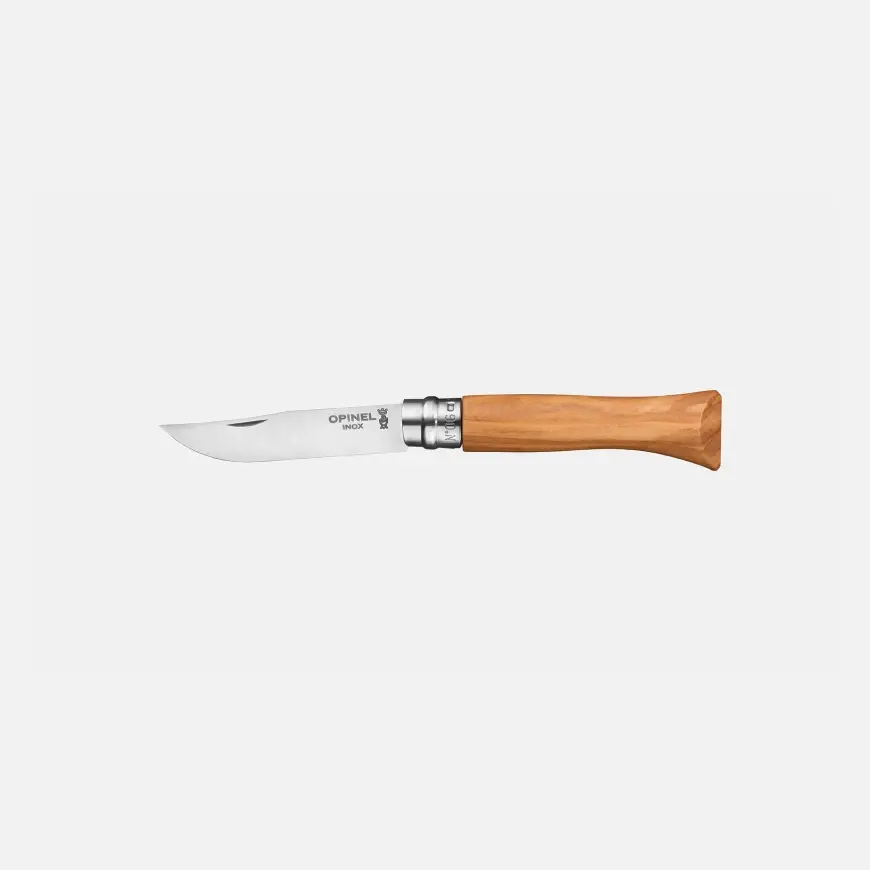 Opinel Zavírací nůž VRI N°06 Inox, 7 cm, rukojeť olivovník 002023