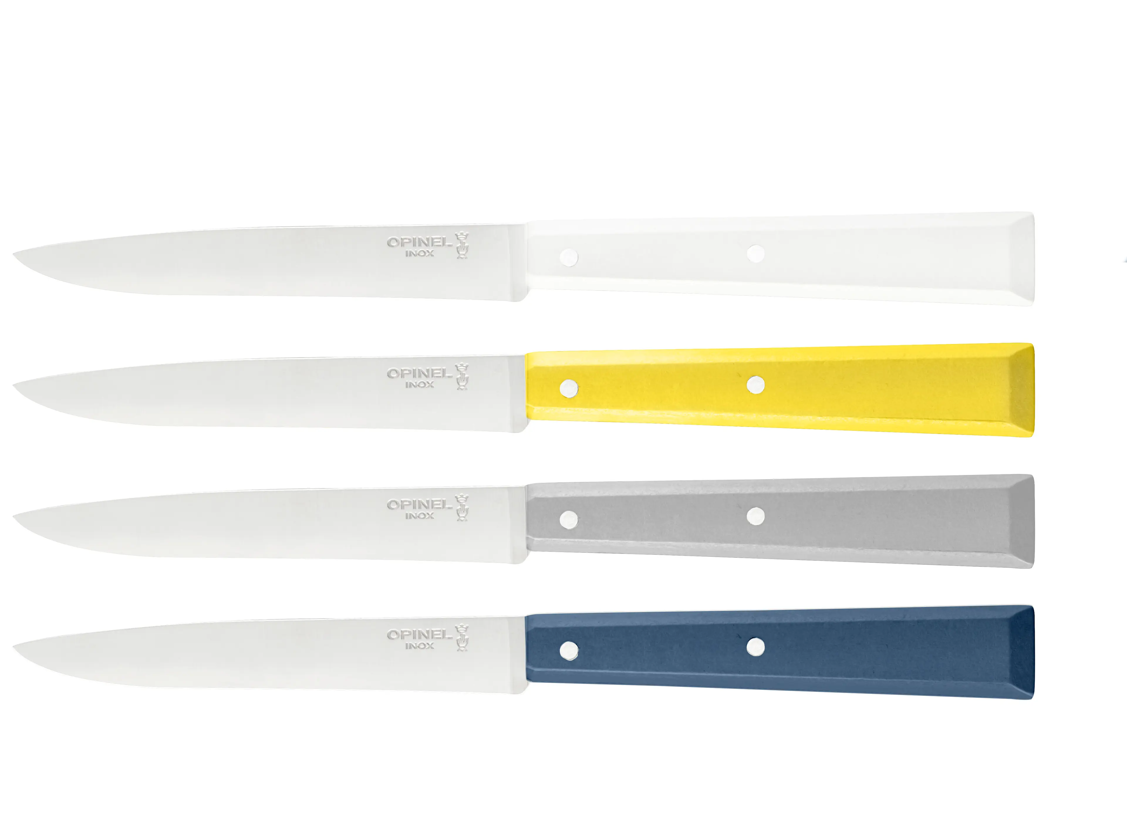 Opinel Sada příborových nožů VRI N°125 Bon Appétit Celeste, 4 ks, mix barev 002040