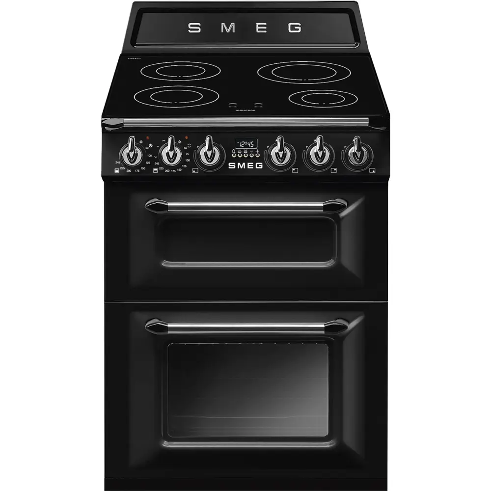 Smeg Kombinovaný sporák Victoria s indukční varnou deskou a elektrickou troubou, 60 x 60 cm, TR62IBL2 TR62IBL2