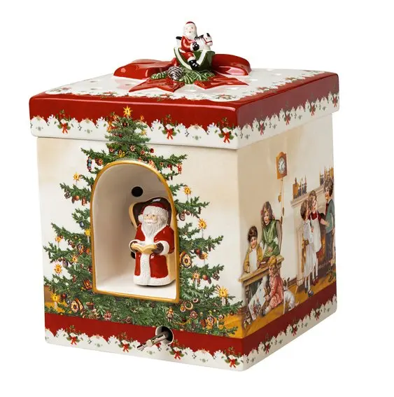 Villeroy & Boch Dárková hrací skříňka / svícen, "Děti" Christmas Toys, 17 x 17 cm 14-8327-6693