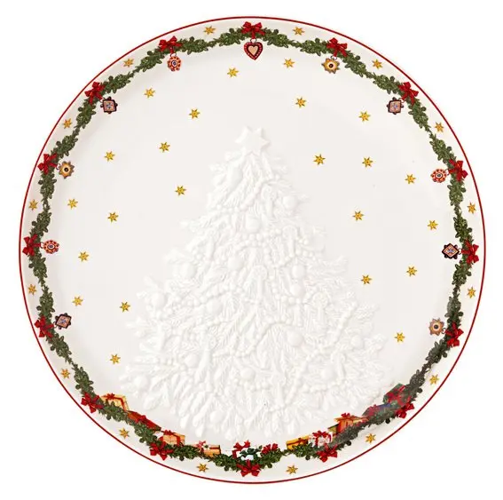 Villeroy & Boch Toy's Fantasy nízká mísa s reliéfem stromečku, Ø 26 cm 14-8332-3615