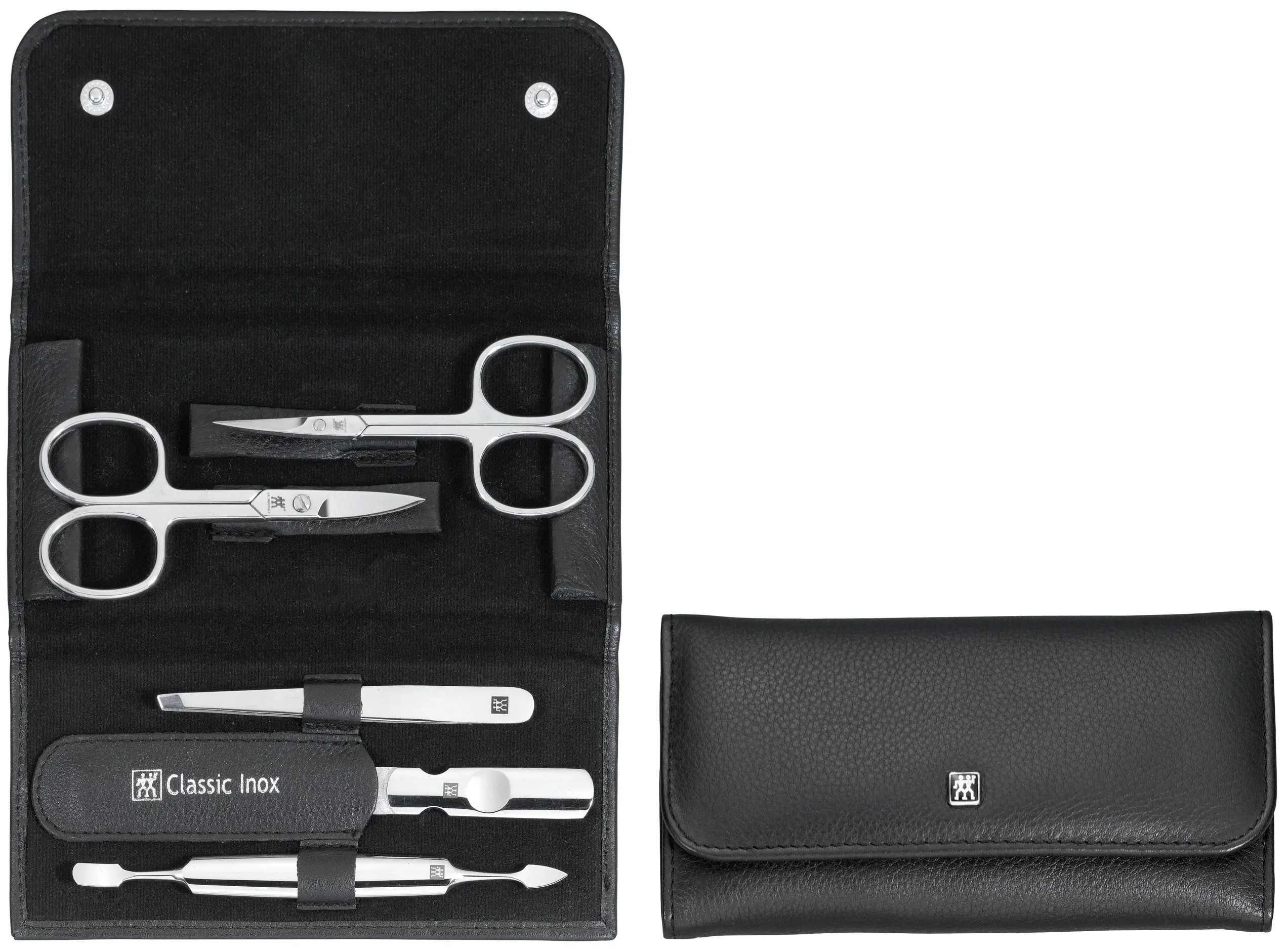 Zwilling Beauty Classic Inox manikúra, černá kůže, 5 ks 97458-004
