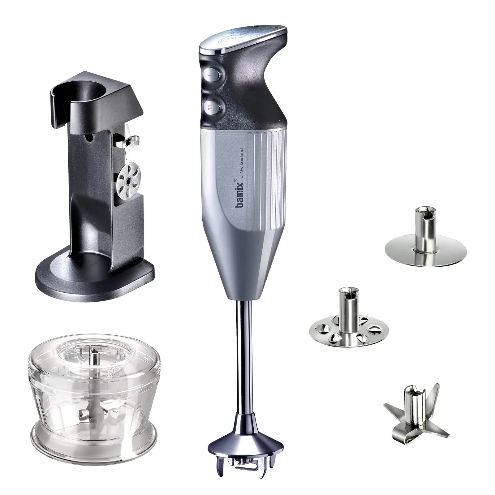 Bamix Ponorný tyčový mixér Deluxe, typ C, 200 W, stříbrná 1010.006
