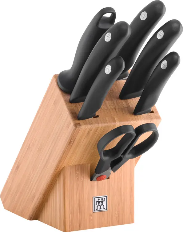 Zwilling Bambusový blok s noži, ocílkou a nůžkami Style, 8 ks 1001768