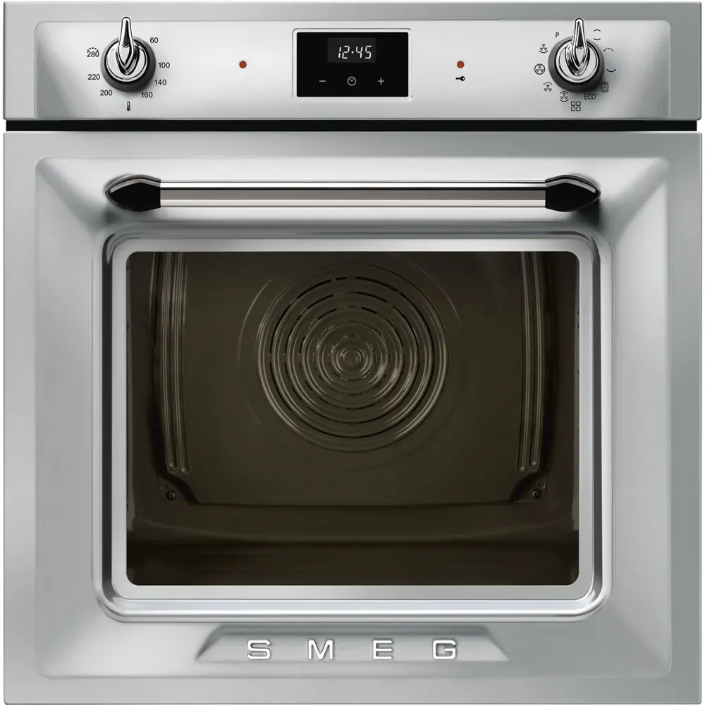 Smeg Vestavná horkovzdušná trouba Victoria, nerezová SOP6900TX