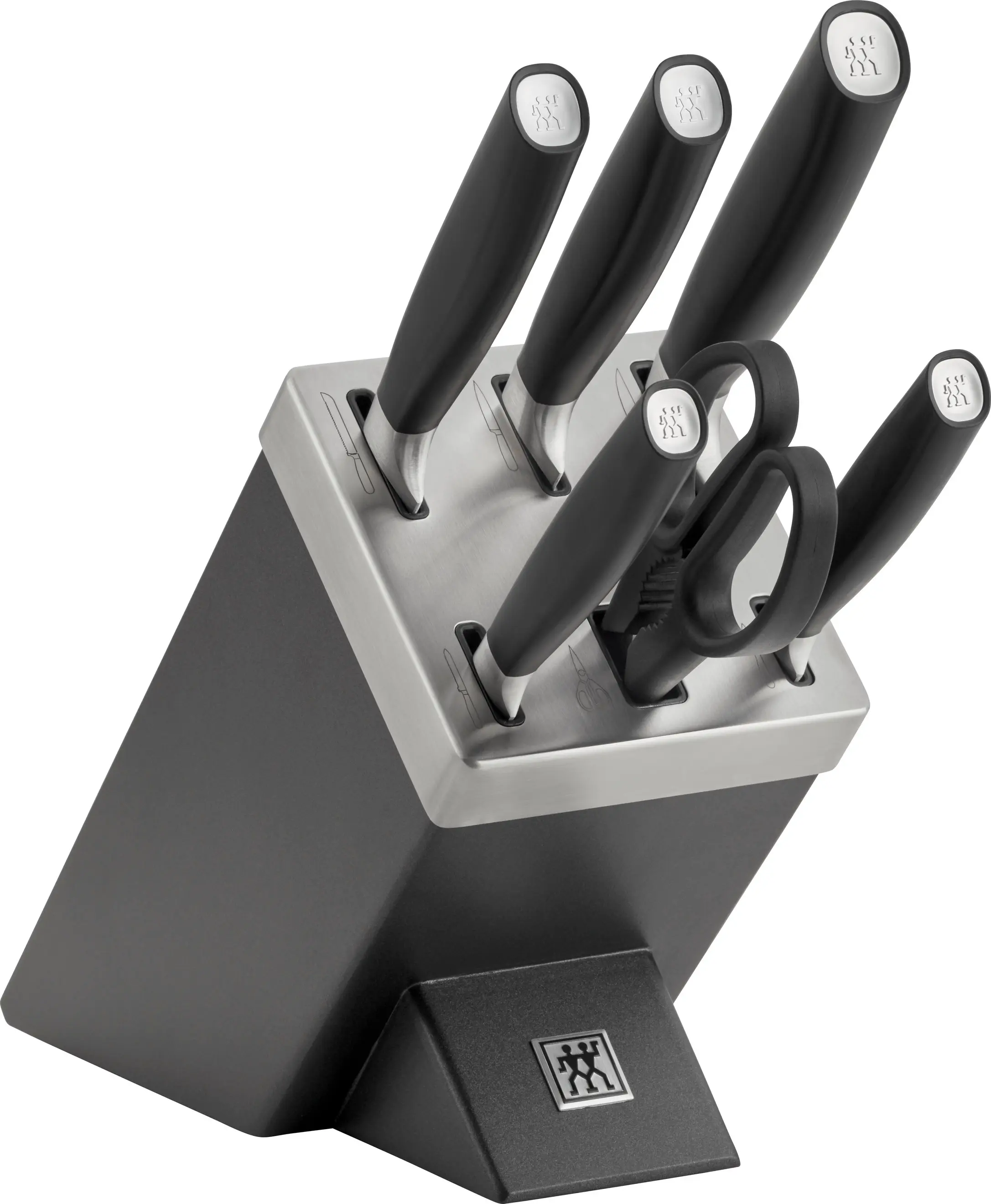 Zwilling Samoostřicí blok s noži All * Star, stříbrné logo, 7 ks,