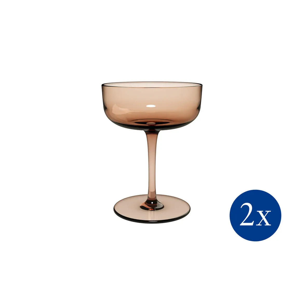Villeroy & Boch Pohár na šampaňské / dezerty Like Clay, 100 ml, 2 ks 19-5179-8210